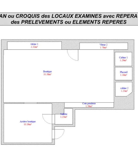 Local commercial dans Paris à louer - Plan d’étage – Image 2 sur 6