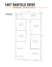 1387-1399 Oakfield Dr, Brandon, FL à louer Plan d’étage– Image 1 sur 1