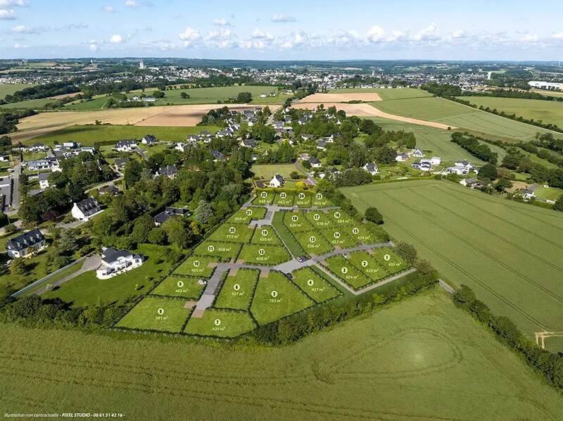 Terrain dans Loudéac à vendre Aérien– Image 1 sur 2