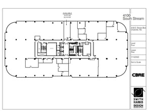 4100 S Stream Blvd, Charlotte, NC à louer Plan d’étage– Image 1 sur 1