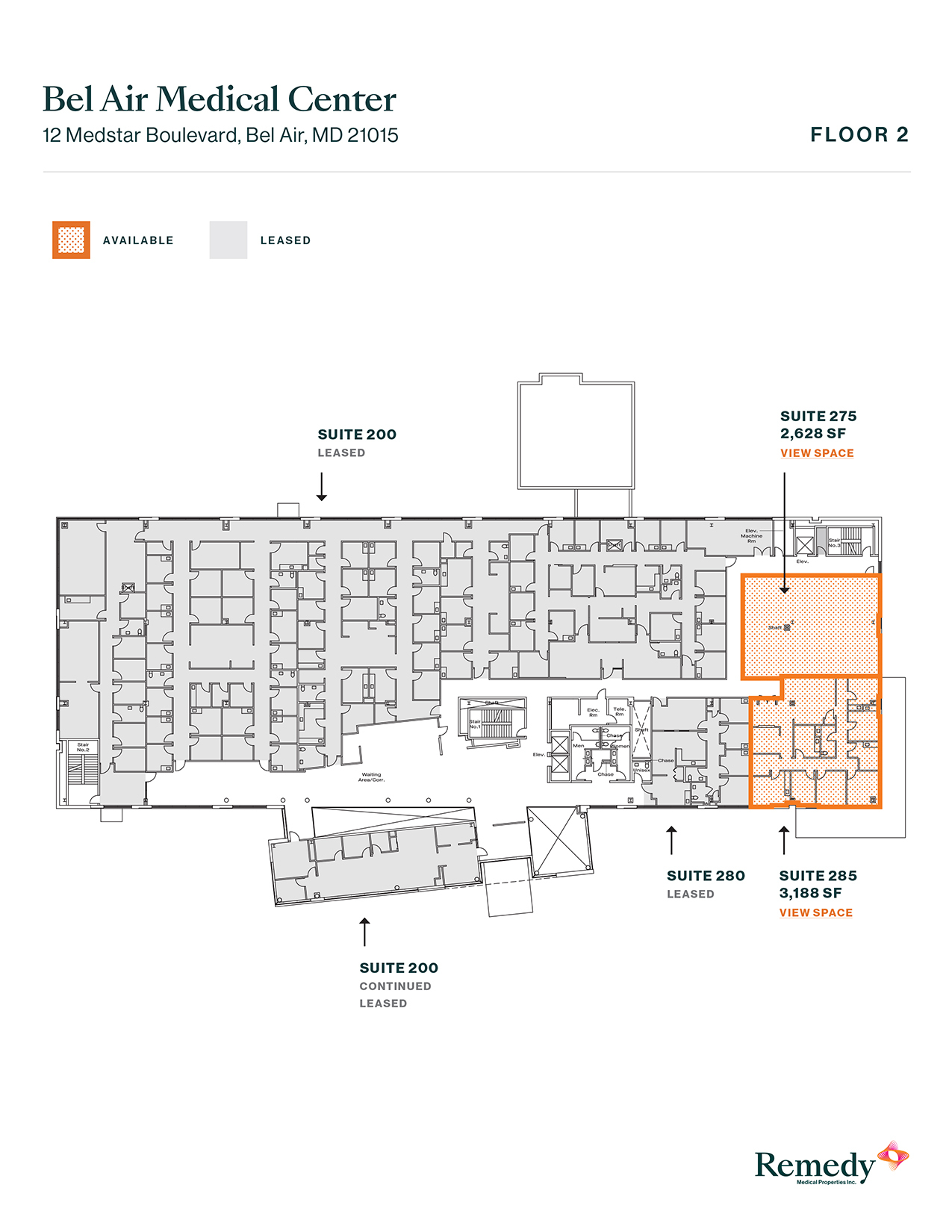 12 MedStar Blvd, Bel Air, MD à louer Plan d’étage– Image 1 sur 3