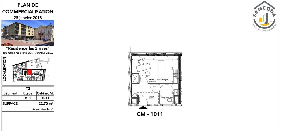 180 Grande Rue, Saint-Jean-le-Vieux à louer - Plan d’étage – Image 3 sur 6