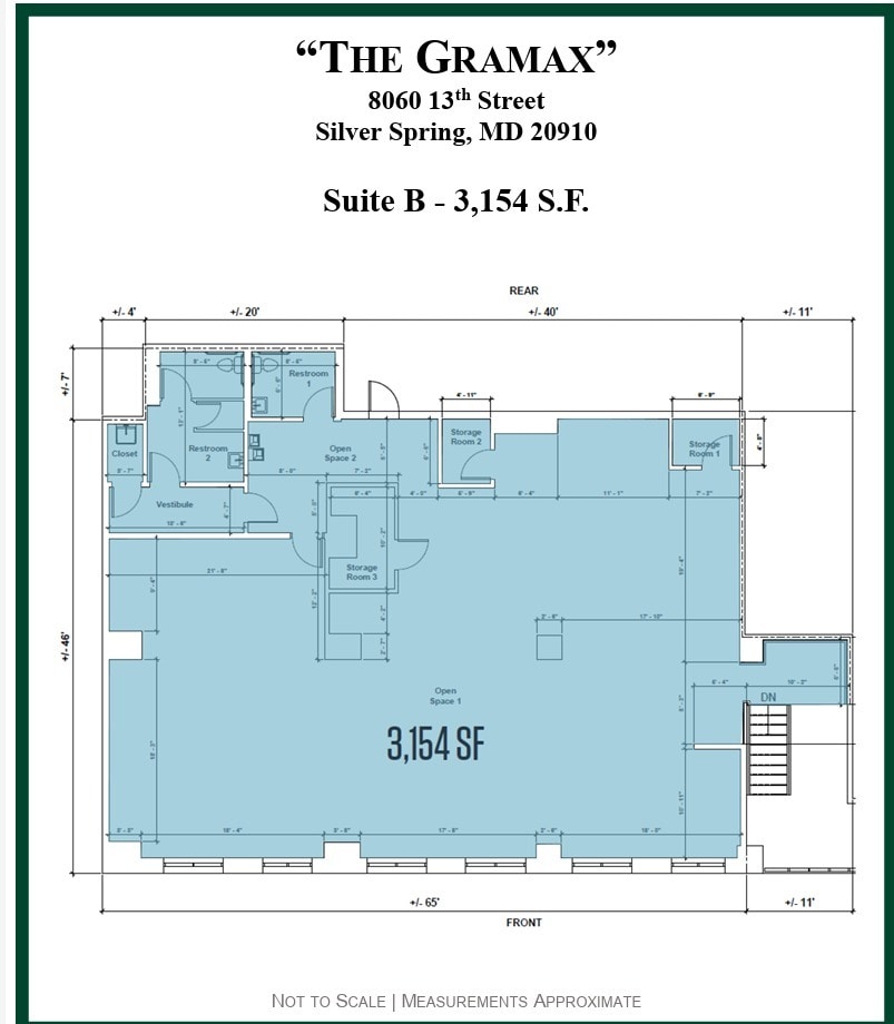 8060 13th St, Silver Spring, MD à louer Plan d’étage– Image 1 sur 1