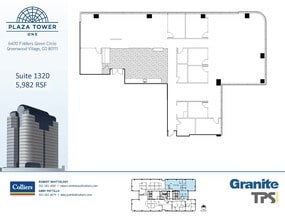 6400 S Fiddlers Green Cir, Greenwood Village, CO à louer Plan d’étage– Image 1 sur 1