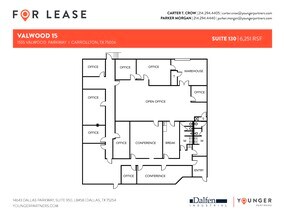 1555 Valwood Pky, Carrollton, TX à louer Plan d’étage– Image 1 sur 1
