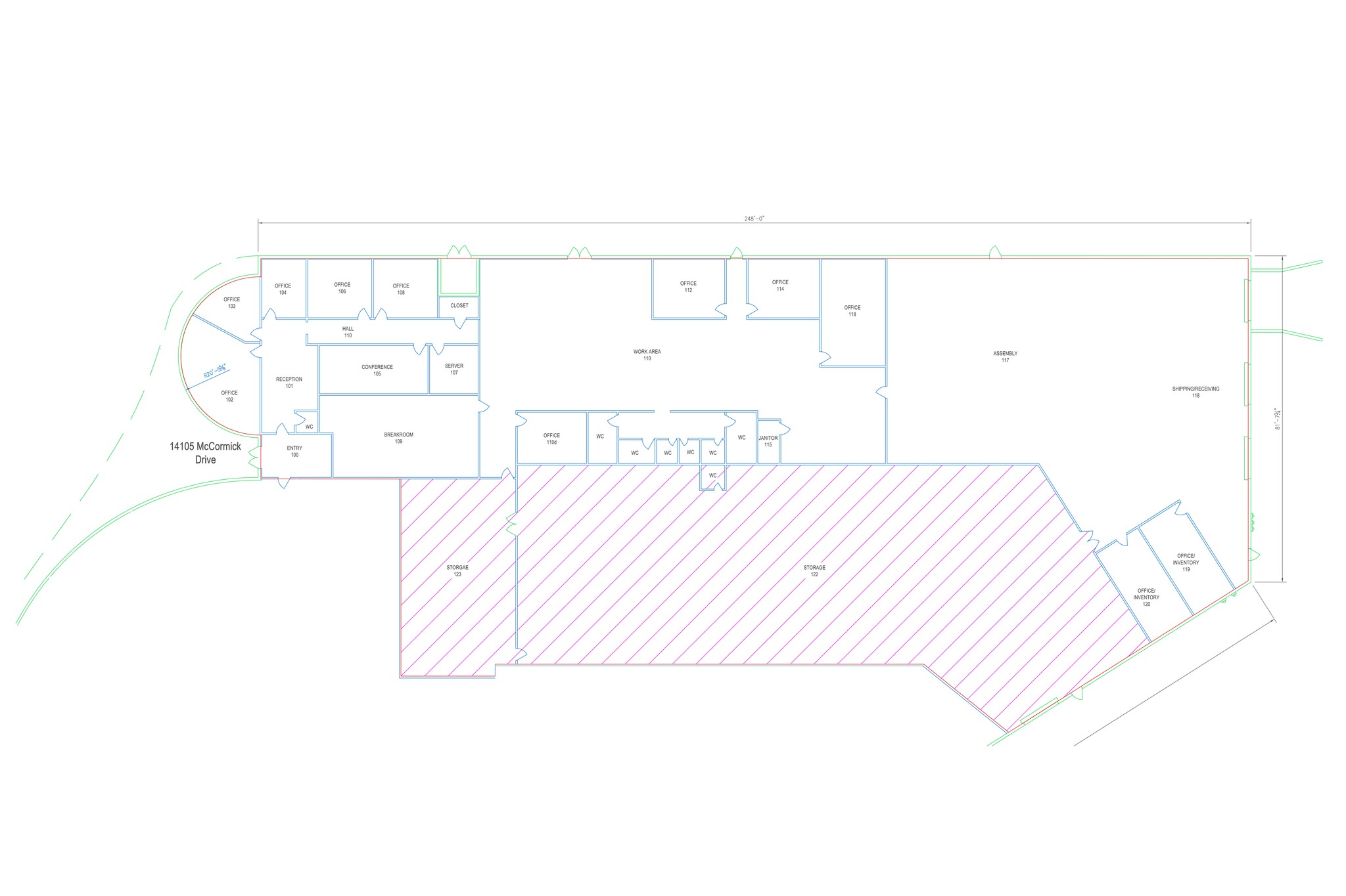 14101-14105 Mccormick Dr, Tampa, FL à louer Plan de site– Image 1 sur 1