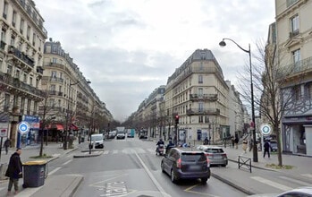 Paris - Vue aérienne  vue de carte