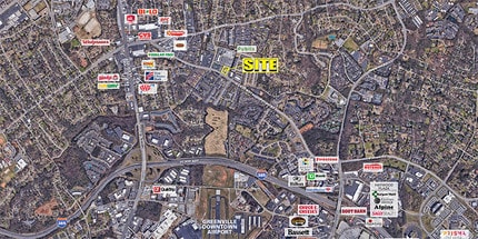 211 Pelham Rd, Greenville, SC - Vue aérienne vue de carte