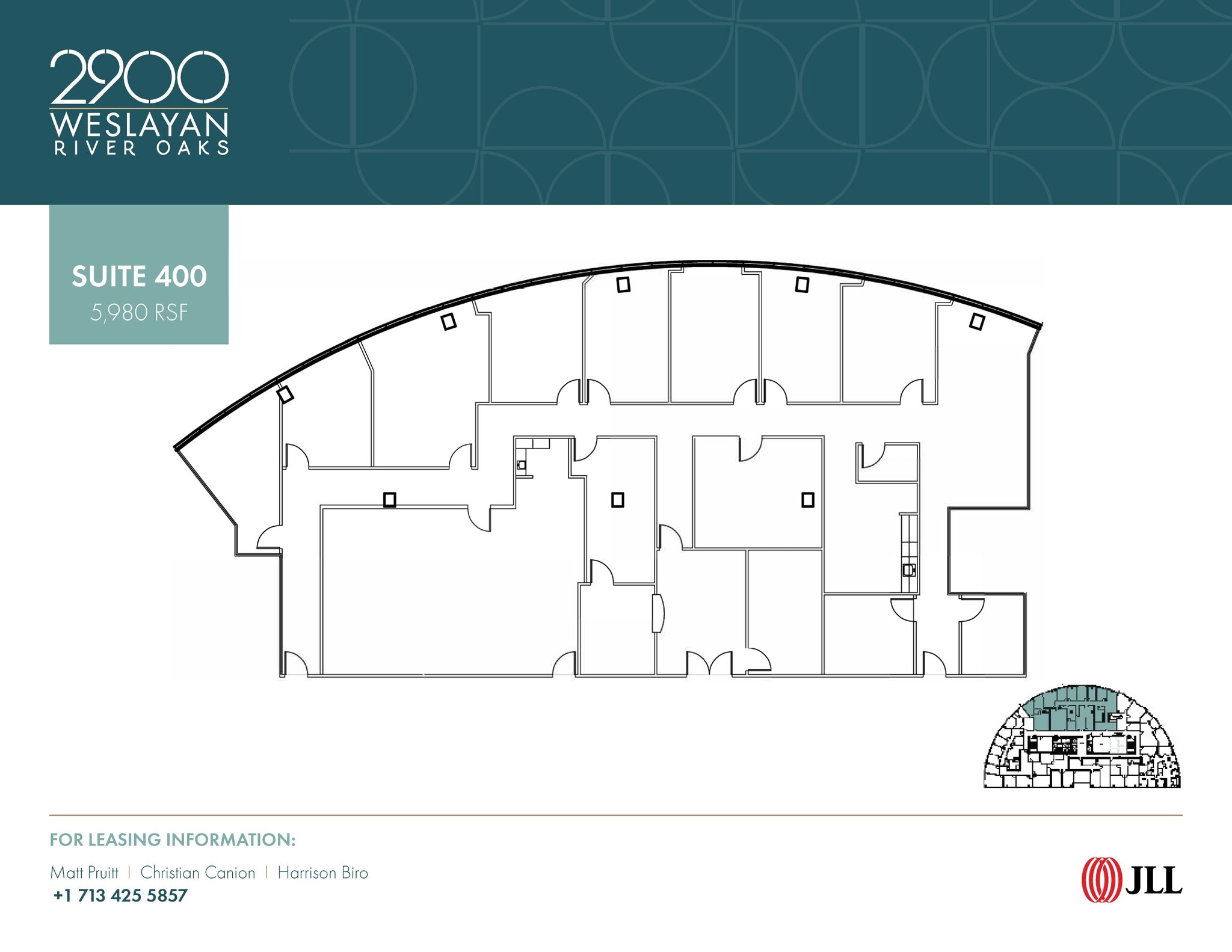 2900 Weslayan St, Houston, TX à louer Plan d’étage– Image 1 sur 1