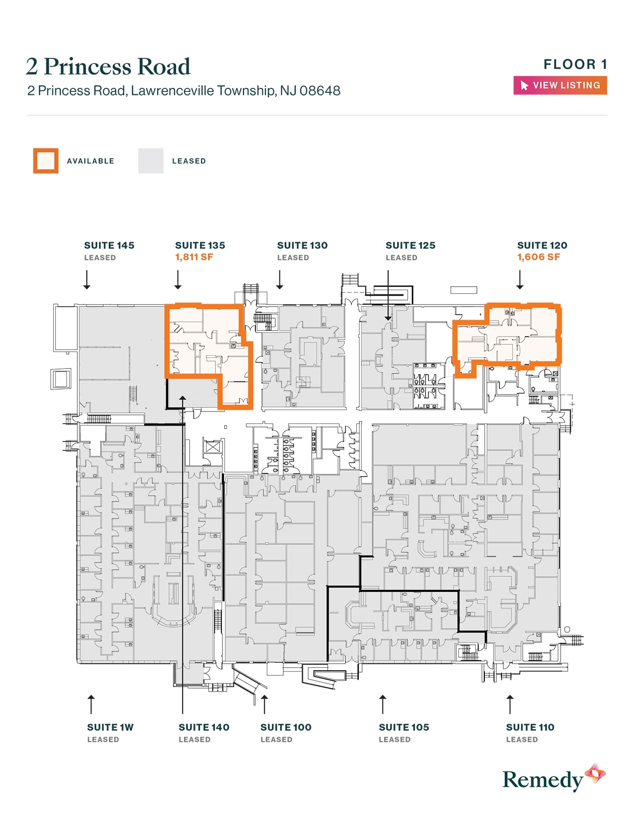 2 Princess Rd, Lawrenceville, NJ à louer Plan d’étage– Image 1 sur 1