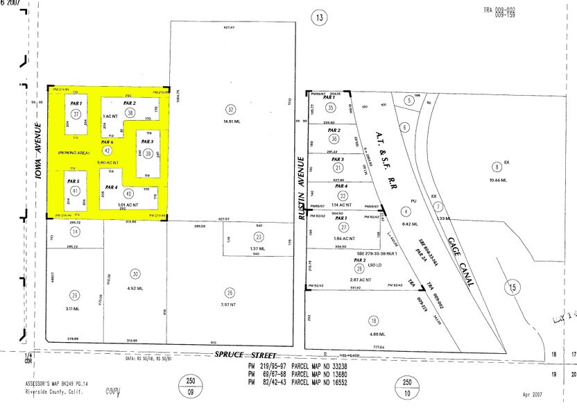 2010 Iowa Ave, Riverside, CA à louer - Plan cadastral – Image 2 sur 14