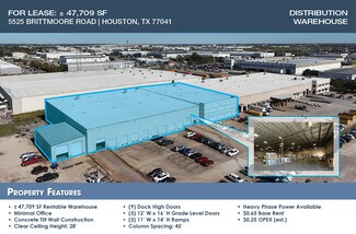 Plus de détails pour 5525 Brittmoore Rd, Houston, TX - Industriel/Logistique à louer
