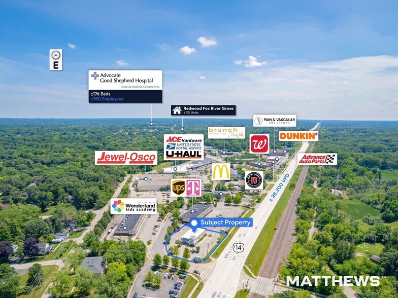 712 Northwest Hwy, Fox River Grove, IL à vendre - Photo de l’immeuble – Image 3 sur 3
