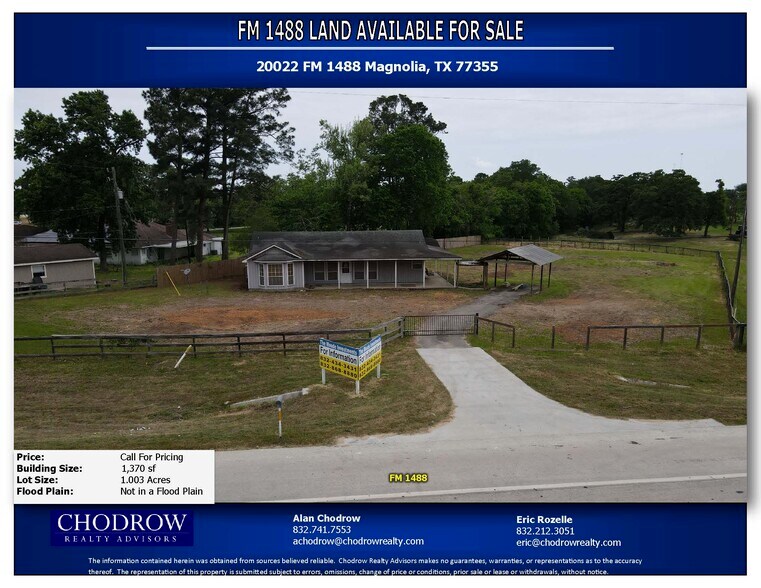 20022 FM 1488 Rd, Magnolia, TX à vendre - Photo principale – Image 1 sur 9