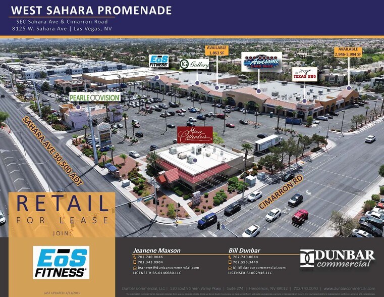8125-8175 W Sahara Ave, Las Vegas, NV à louer - Photo de l’immeuble – Image 1 sur 4