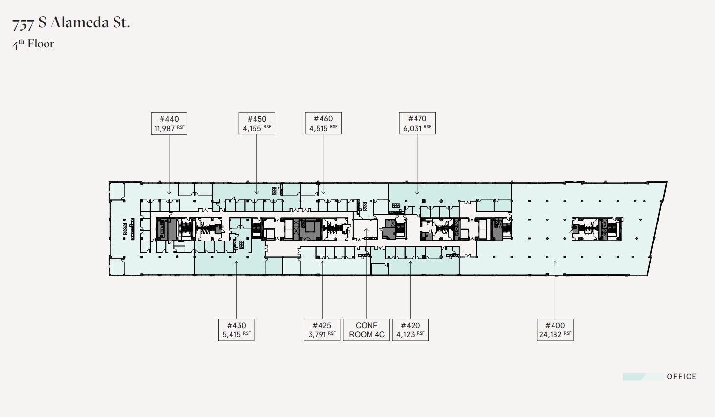 777 S Alameda St, Los Angeles, CA à louer Plan d’étage– Image 1 sur 1