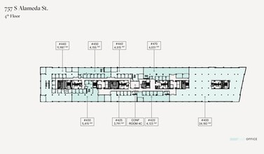 777 S Alameda St, Los Angeles, CA à louer Plan d’étage– Image 1 sur 1