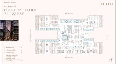 230 Park Ave, New York, NY à louer Plan d’étage– Image 2 sur 7
