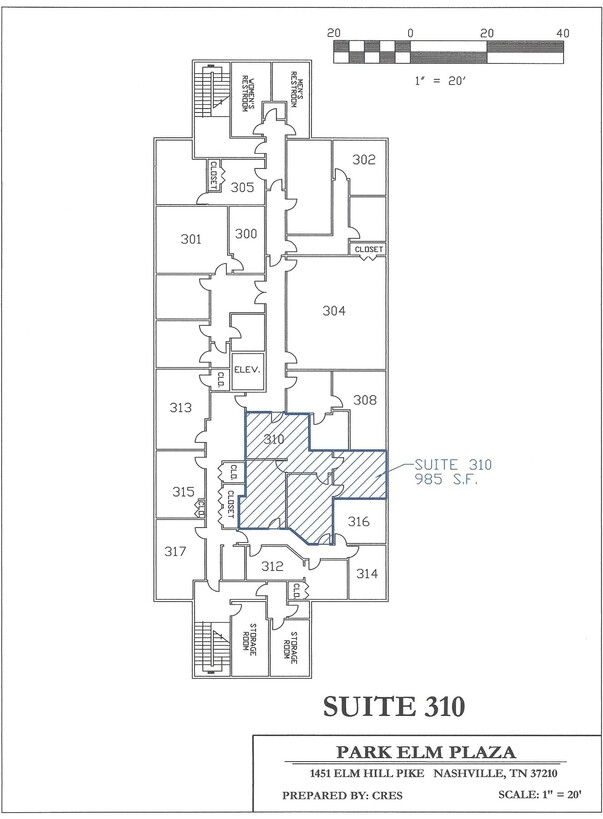 1451 Elm Hill Pike, Nashville, TN à louer Plan d’étage– Image 1 sur 1