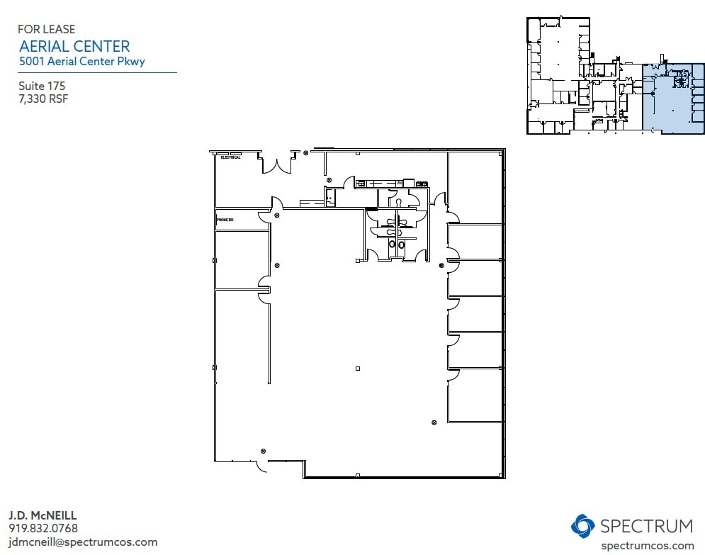 2000 Aerial Center Pky, Morrisville, NC à louer Plan d’étage– Image 1 sur 1