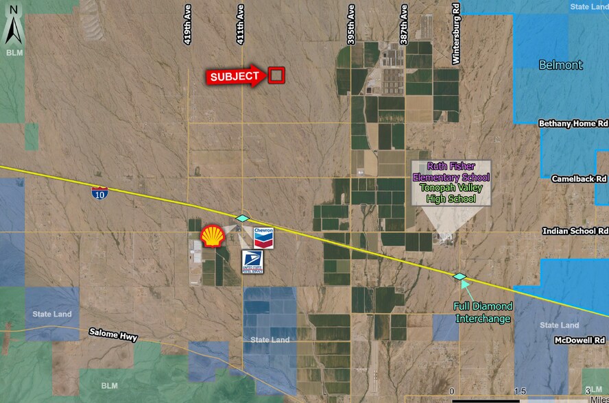 411th Ave & Glendale ave, Tonopah, AZ à vendre - Aérien – Image 2 sur 3