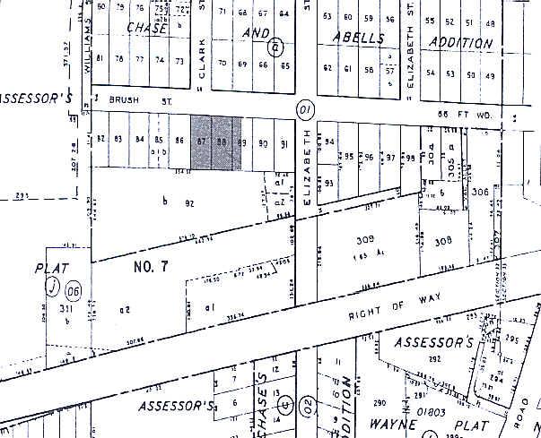 35641-35657 Brush St, Wayne, MI à vendre - Plan cadastral – Image 2 sur 4