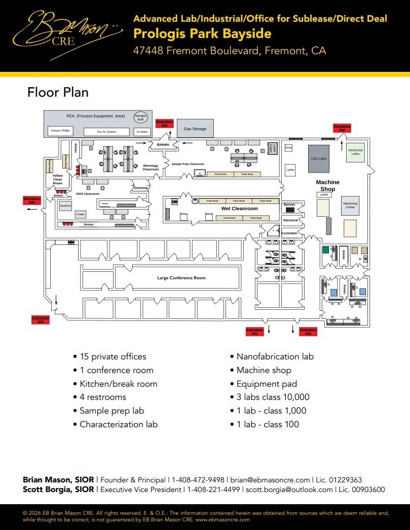 47444-47460 Fremont Blvd, Fremont, CA à louer Plan d’étage– Image 1 sur 1