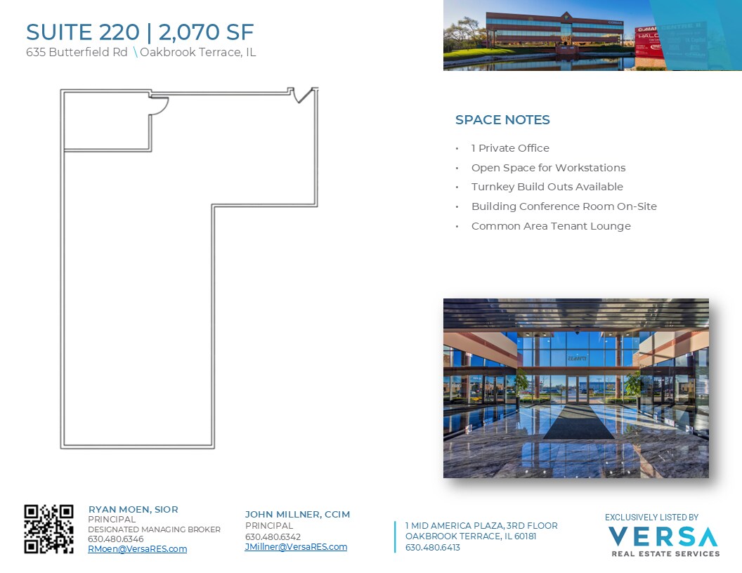 1S660 Midwest Rd, Oakbrook Terrace, IL à louer Plan d’étage– Image 1 sur 1