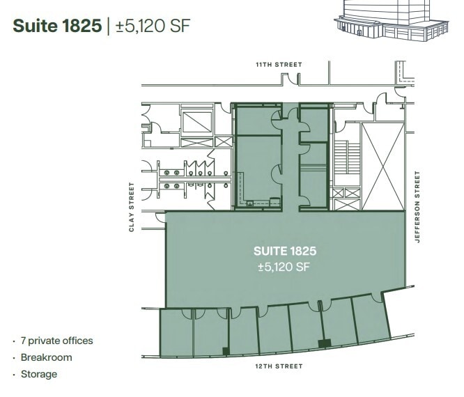 555 12th St, Oakland, CA à louer Plan d’étage– Image 1 sur 1