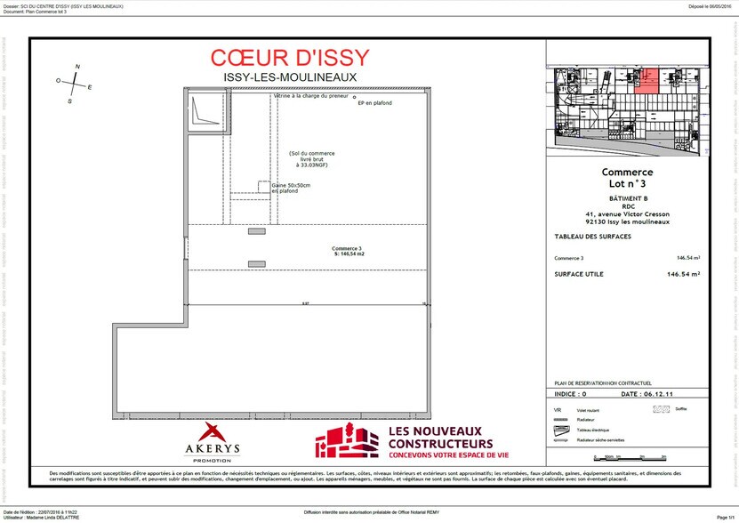 41 Avenue Victor Cresson, Issy-les-Moulineaux à louer - Plan d’étage – Image 3 sur 3