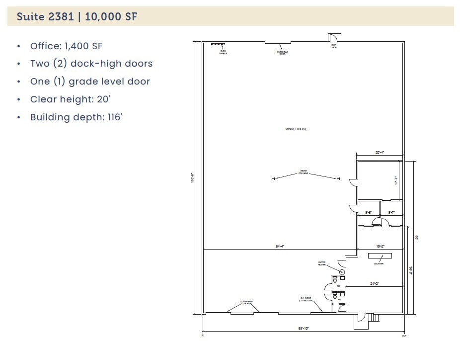 2355 Pecan Ct, Haltom City, TX à louer Plan d’étage– Image 1 sur 1