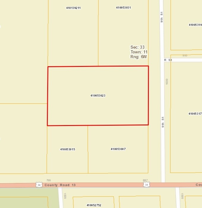 1619 9th St, Aurora, NE à vendre Plan cadastral– Image 1 sur 2