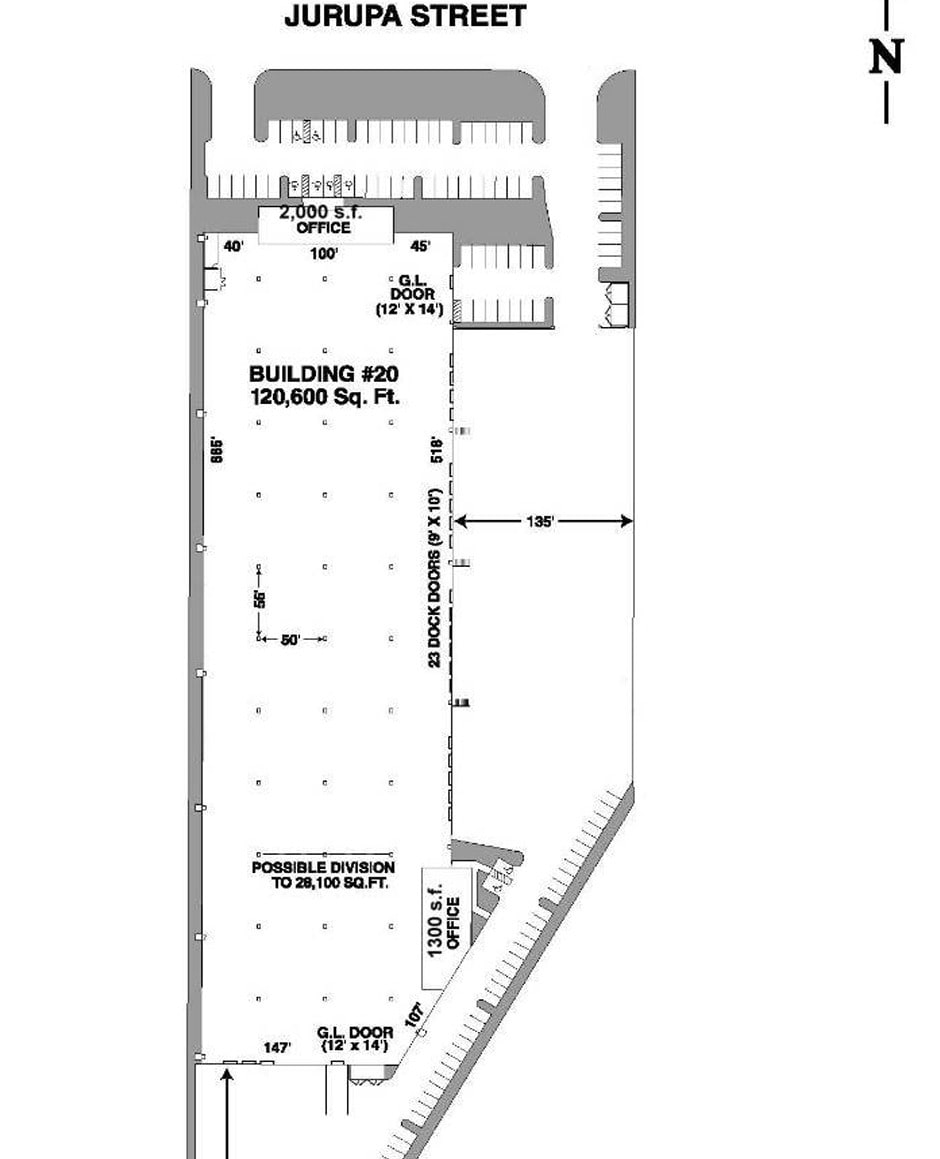 5300 E Jurupa St, Ontario, CA à louer Plan d’étage– Image 1 sur 3