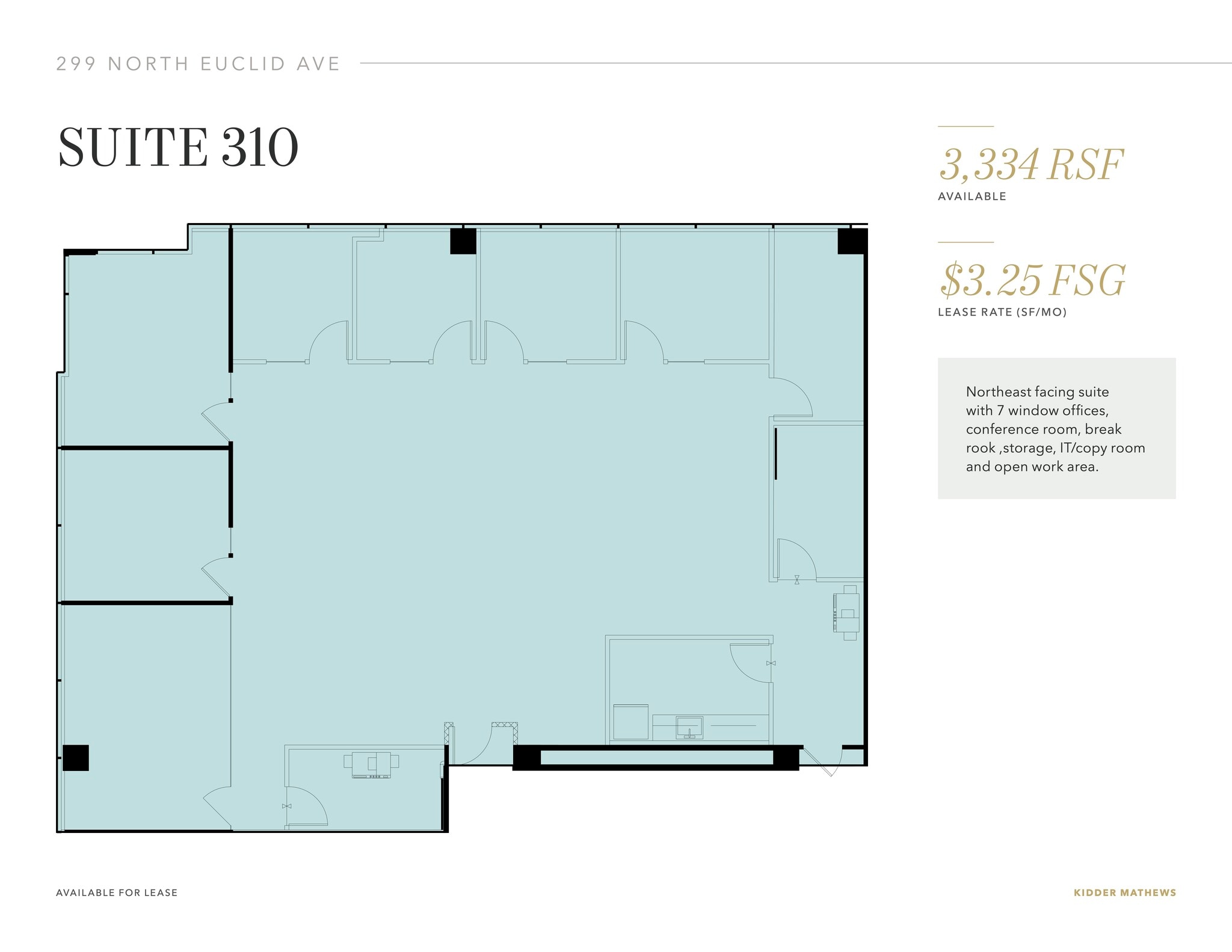299 N Euclid Ave, Pasadena, CA à louer Plan d’étage– Image 1 sur 1