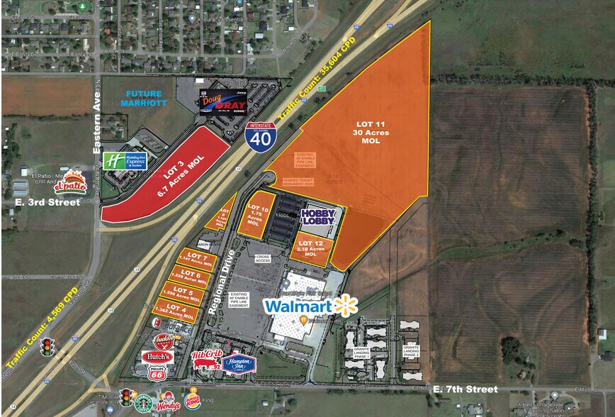 2100 E 3rd St, Elk City, OK à louer - Aérien – Image 1 sur 2