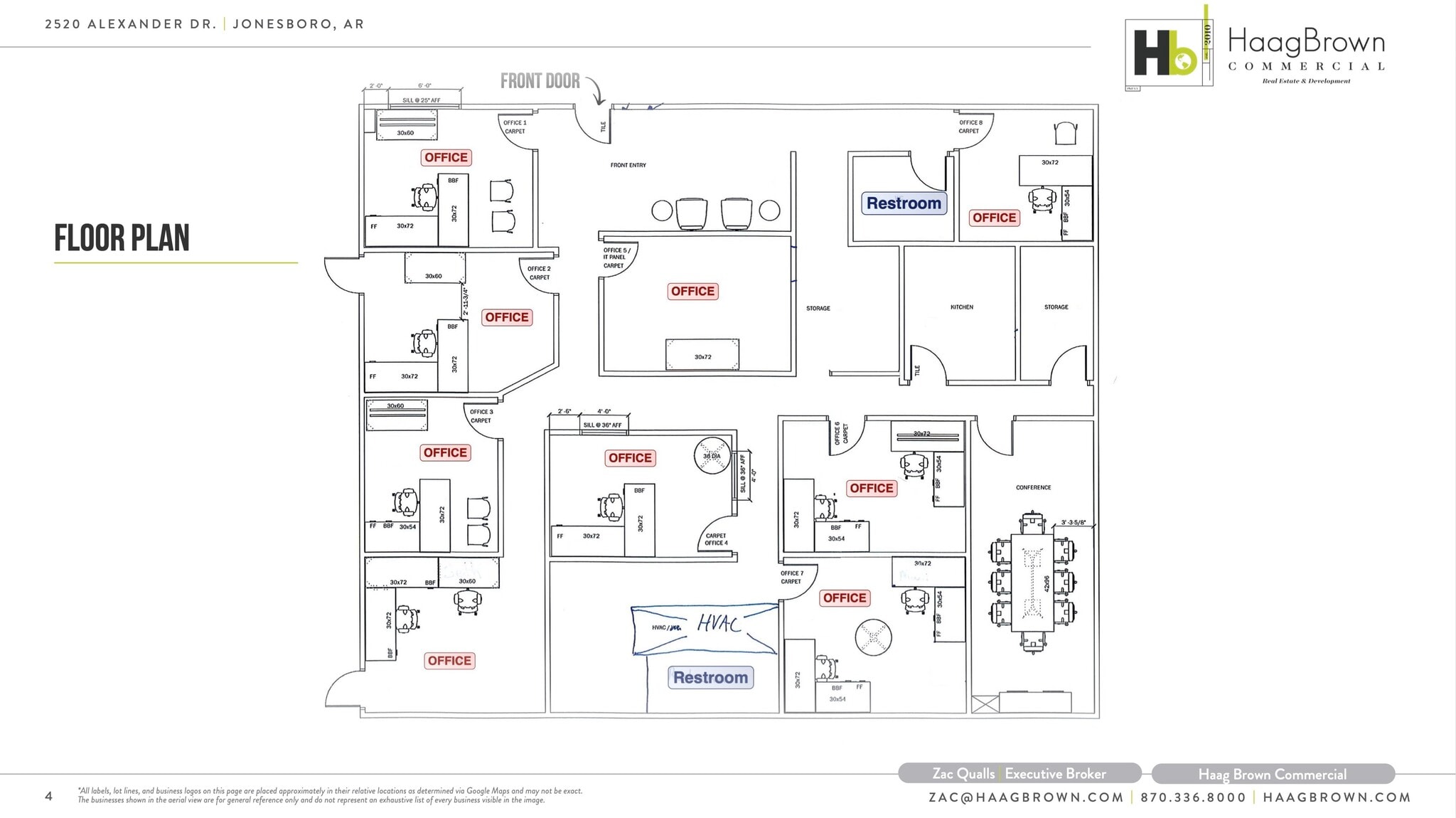 2520 Alexander Dr, Jonesboro, AR à louer Plan d’étage type– Image 1 sur 2