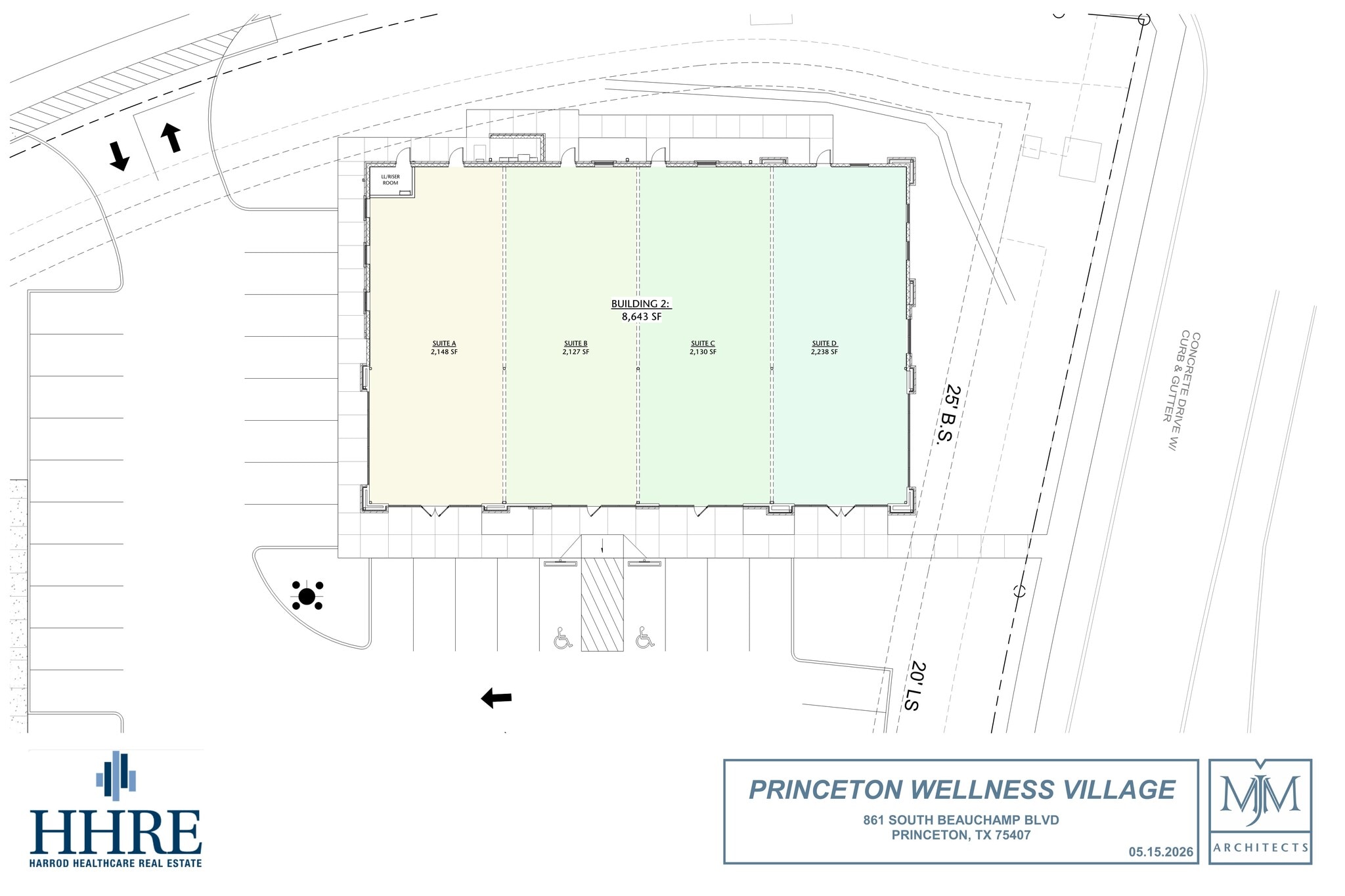 Princeton Wellness Village, S. Beauchamp Blvd., Princeton, TX à louer Plan d’étage– Image 1 sur 1