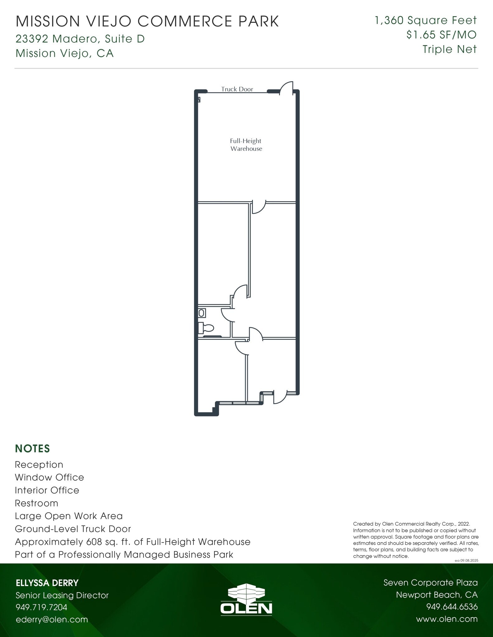 23392 Madero, Mission Viejo, CA à louer Plan d’étage– Image 1 sur 1