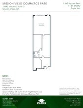 23392 Madero, Mission Viejo, CA à louer Plan d’étage– Image 1 sur 1
