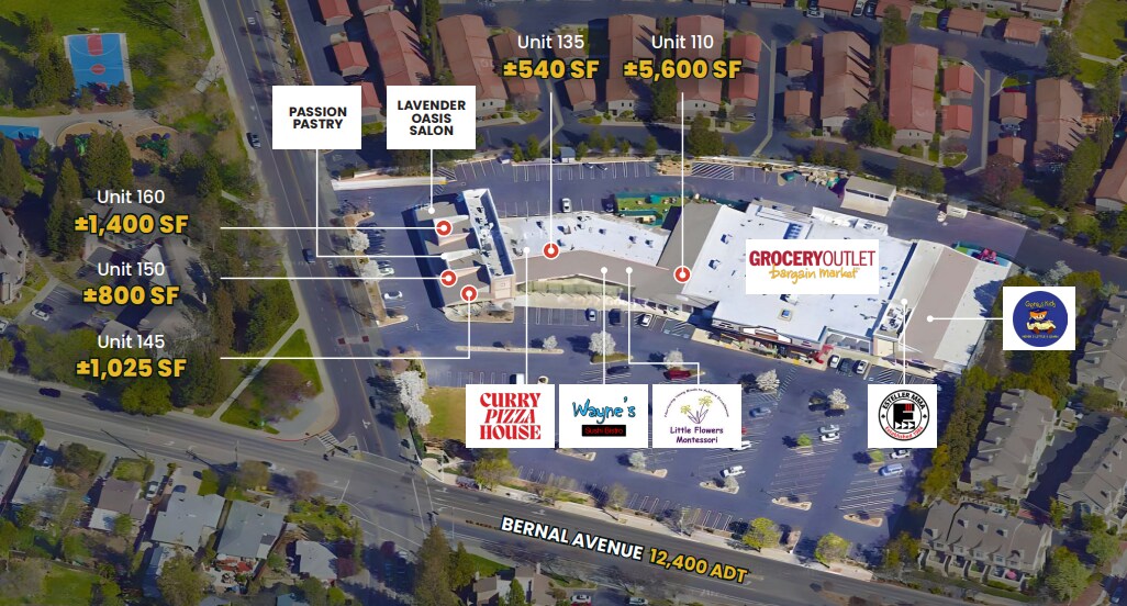 3500-3550 Bernal Ave, Pleasanton, CA à louer Plan de site– Image 1 sur 2