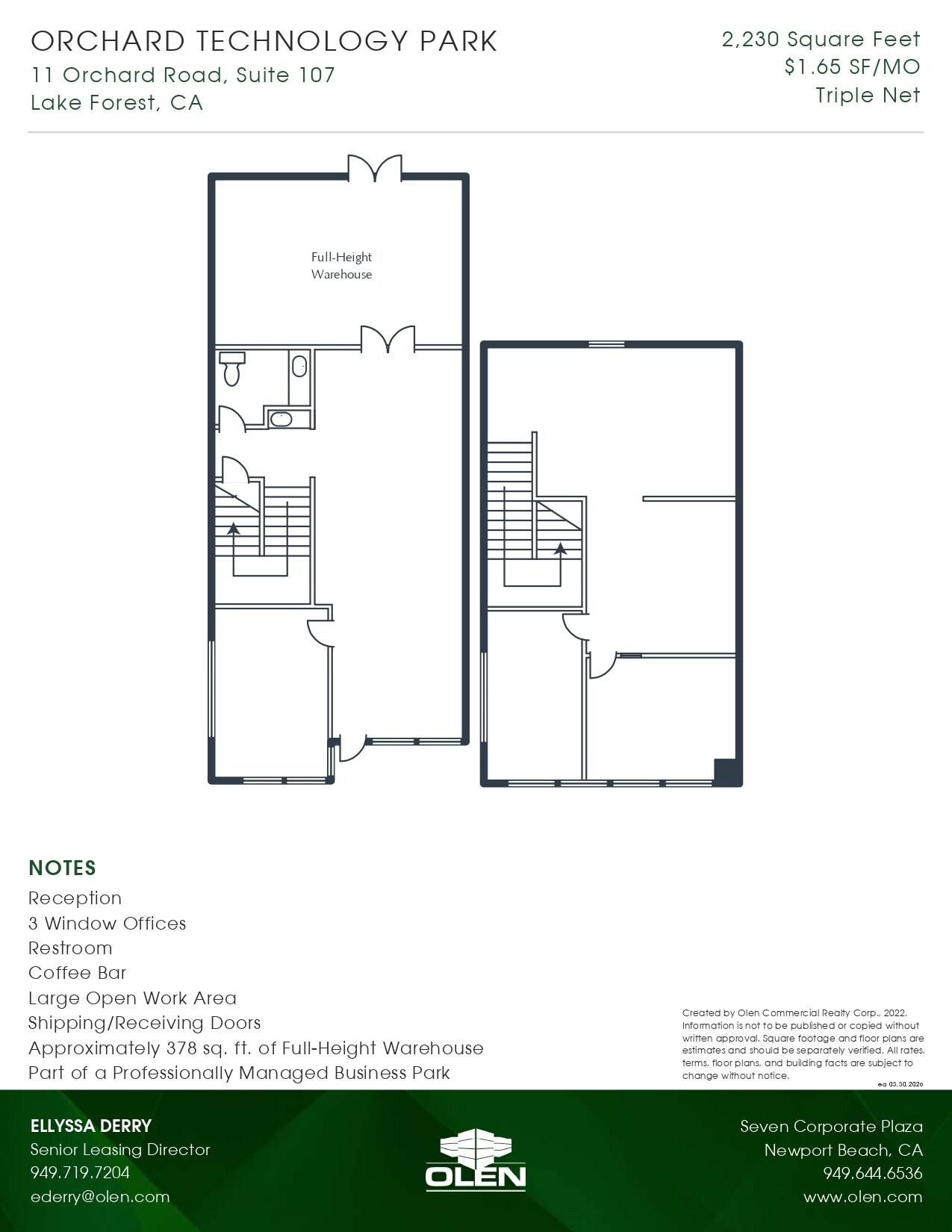 1-13 Orchard Rd, Lake Forest, CA à louer Plan d’étage– Image 1 sur 1