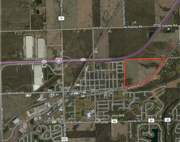 Canal Road at Rivers Edge Drive, Minooka, IL à vendre - Aérien – Image 2 sur 2