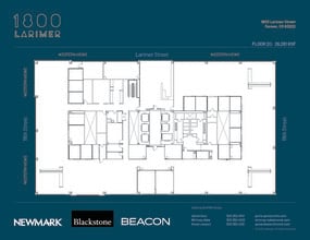 1800 Larimer St, Denver, CO à louer Plan d’étage– Image 1 sur 1