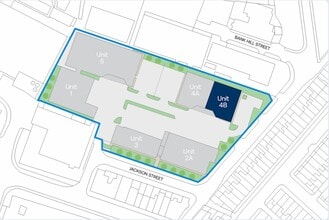 Jackson St, Oldham à louer Plan de site– Image 2 sur 4