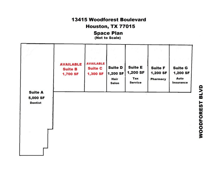 13415 Woodforest Blvd, Houston, TX à louer - Photo de l’immeuble – Image 2 sur 5