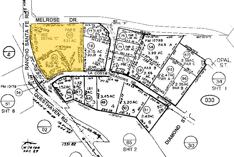 1635 S Rancho Santa Fe Rd, San Marcos, CA à vendre - Plan cadastral – Image 3 sur 3