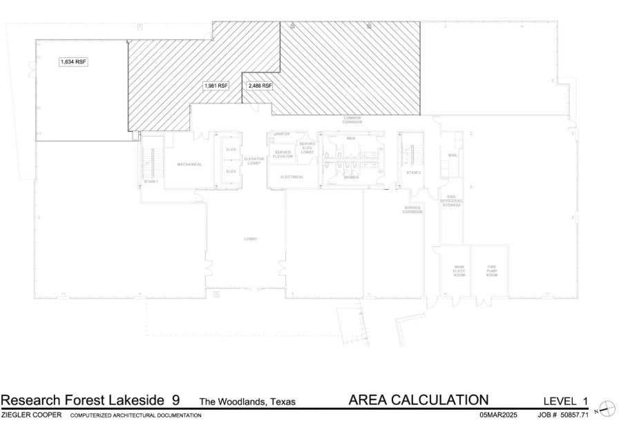 9709 Lakeside Blvd, The Woodlands, TX à louer Plan d’étage– Image 1 sur 1