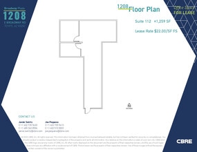 1232 E Broadway Rd, Tempe, AZ à louer Plan d’étage– Image 1 sur 1