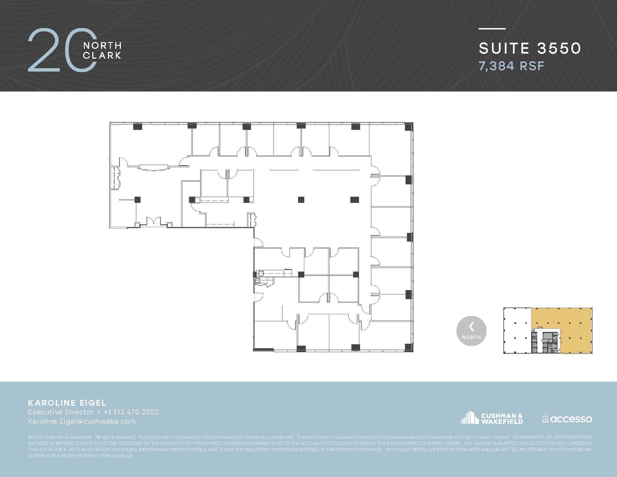 20 N Clark St, Chicago, IL à louer Plan d’étage– Image 1 sur 1