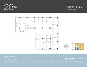 20 N Clark St, Chicago, IL à louer Plan d’étage– Image 1 sur 1